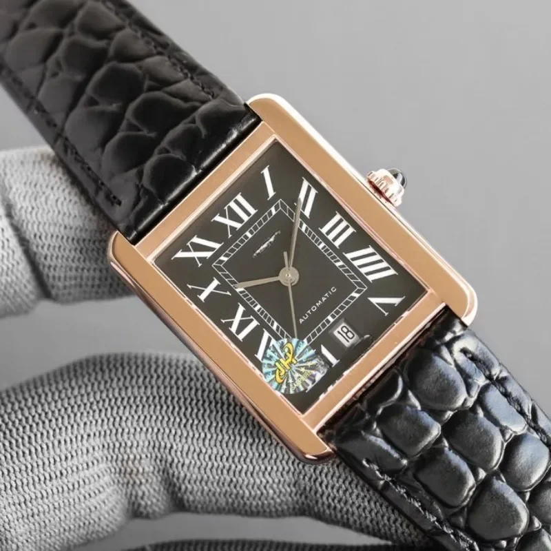 VIP2024 Top Imported Genuine Leather 42mm Tank Series Men\'s Luxury Noble and Exquisite Watch Luxury Watch Automatic Watch