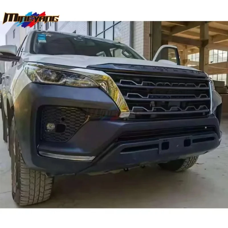 High Quality VRZ Den Car Bumpers Bodykit Body Kit for Fortuner 2016-2021 up to Legender With LED Head Lig 3