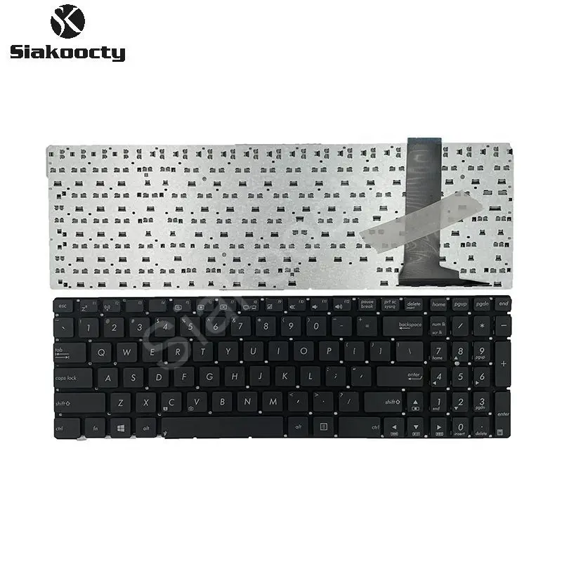 Siakoocty Laptop Keyboard for Asus N550 N550J N550JA N550JK N550JV N56 N56DP N56DY N56VB N56VJ N56VM N56VZ N56X US Black