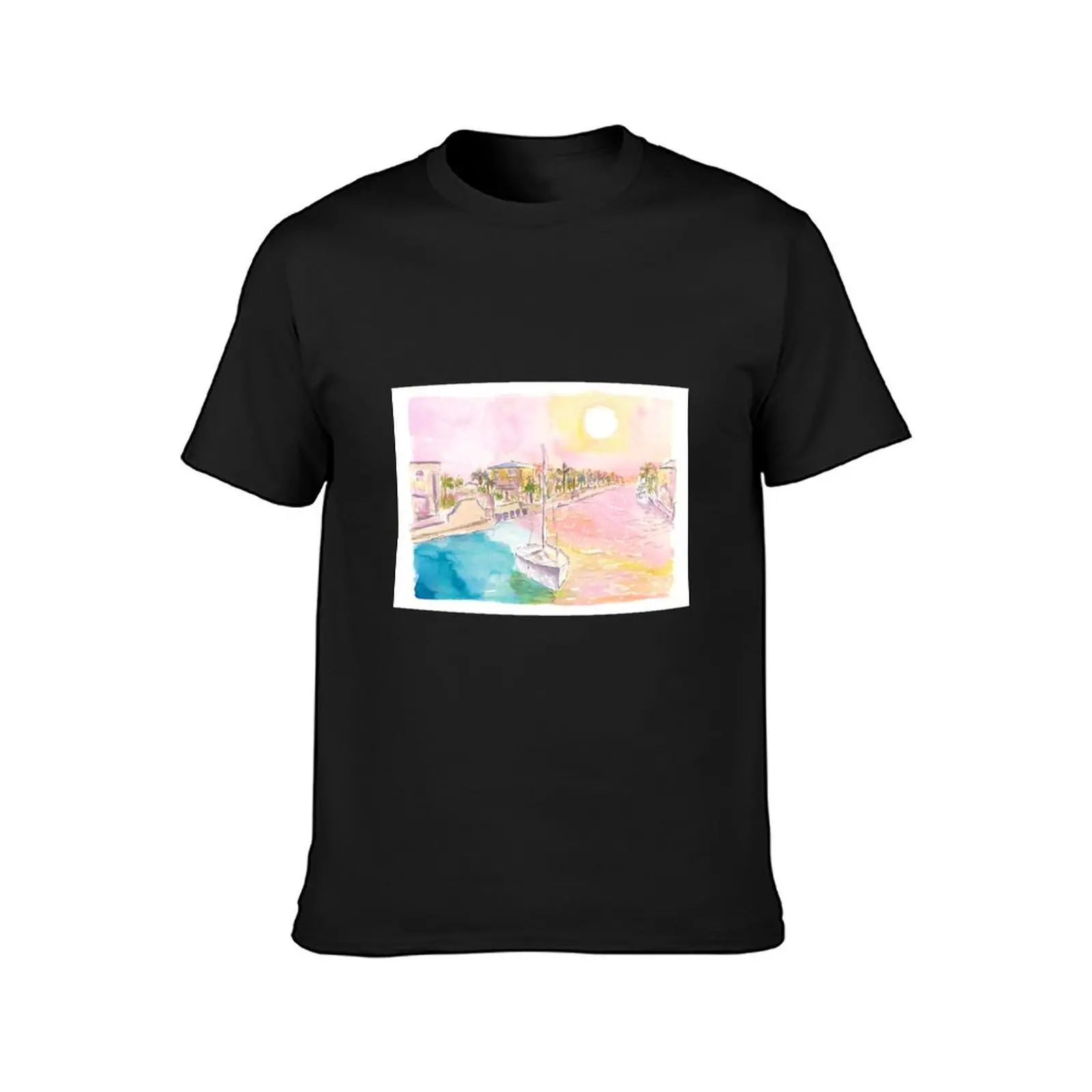 Sailing the Keys at Sunset from Key Largo Marina T-Shirt boys whites customizeds quick drying slim fit t shirts for men