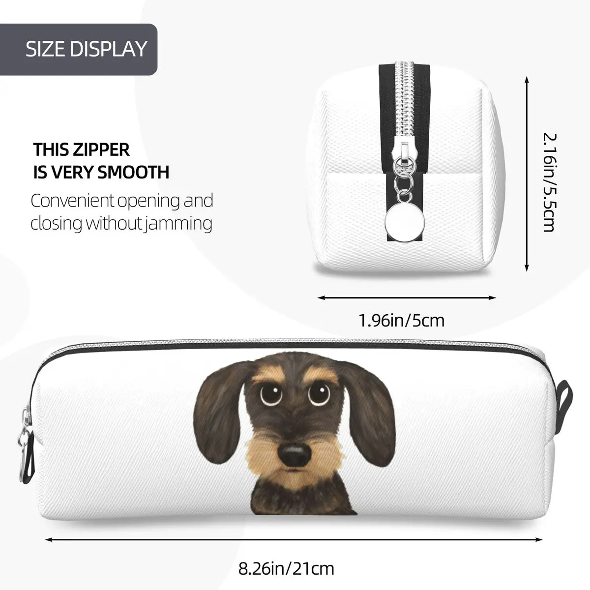 Wirehaired Dachshund لطيف سلك الشعر Wiener الكلب على ظهره رائجة البيع Daypack بنين بنات BookBag الأطفال حقيبة مدرسية مقلمة
