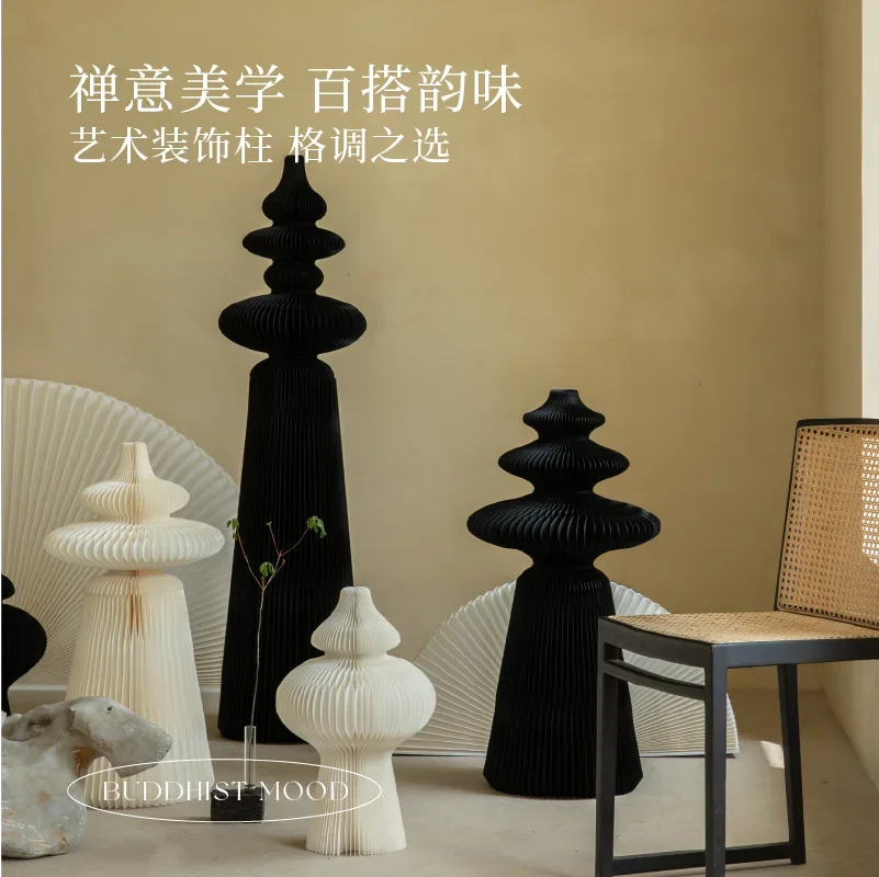 Cylinder decoration creative custom modern art pendulum, window floor display, decoration high and low