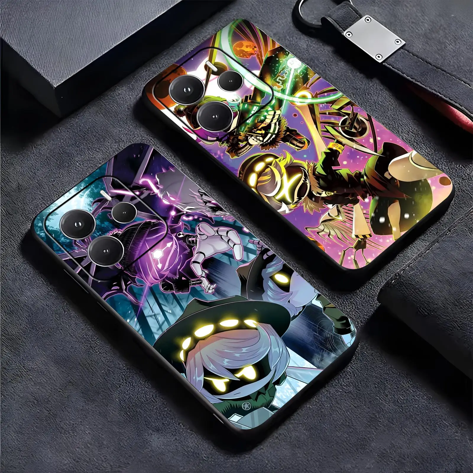 Coque de téléphone pour Redmi Note15 14 13 12 11Pro Plus 5G 14C A3, étui noir souple Anti-chute, jeu Murder Drones