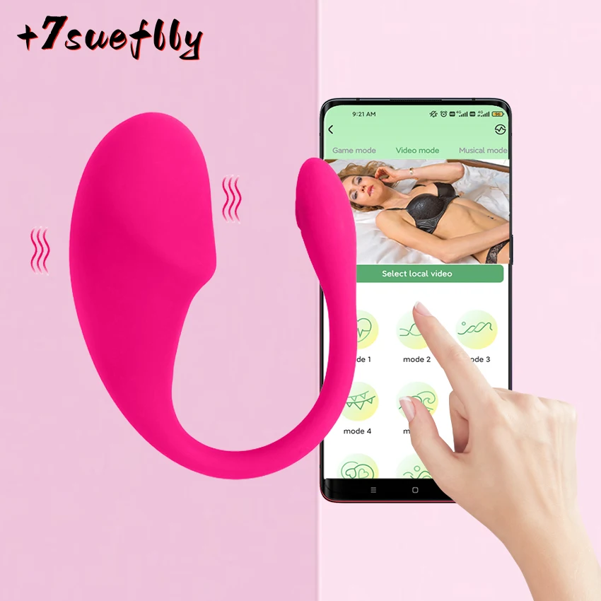 Control Eggs Vibrator Bluetooth Toys Clitoris Wearable APP