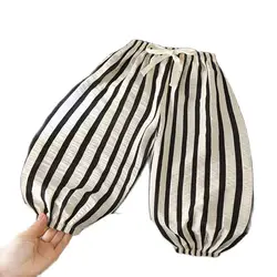 Summer baby clothing trouser for toddler boys girls kids clothes outfits striped thin mosquito repellent  versatile pants child