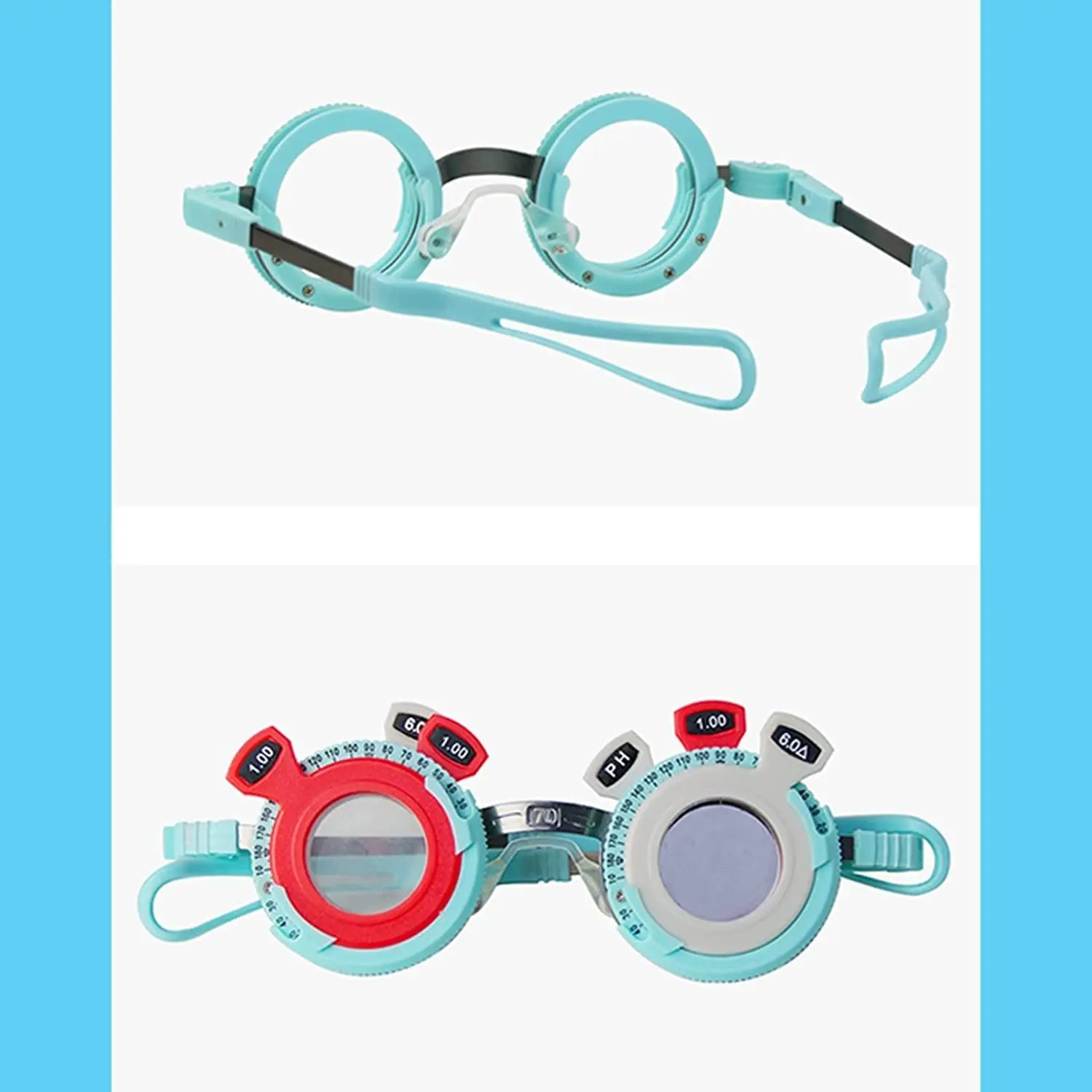 Cadre d'essai optique PD 52-70mm, cadre d'essai réglable, optométrie, cadre d'objectif d'essai universel pour enfant, cadre d'objectif d'essai optique