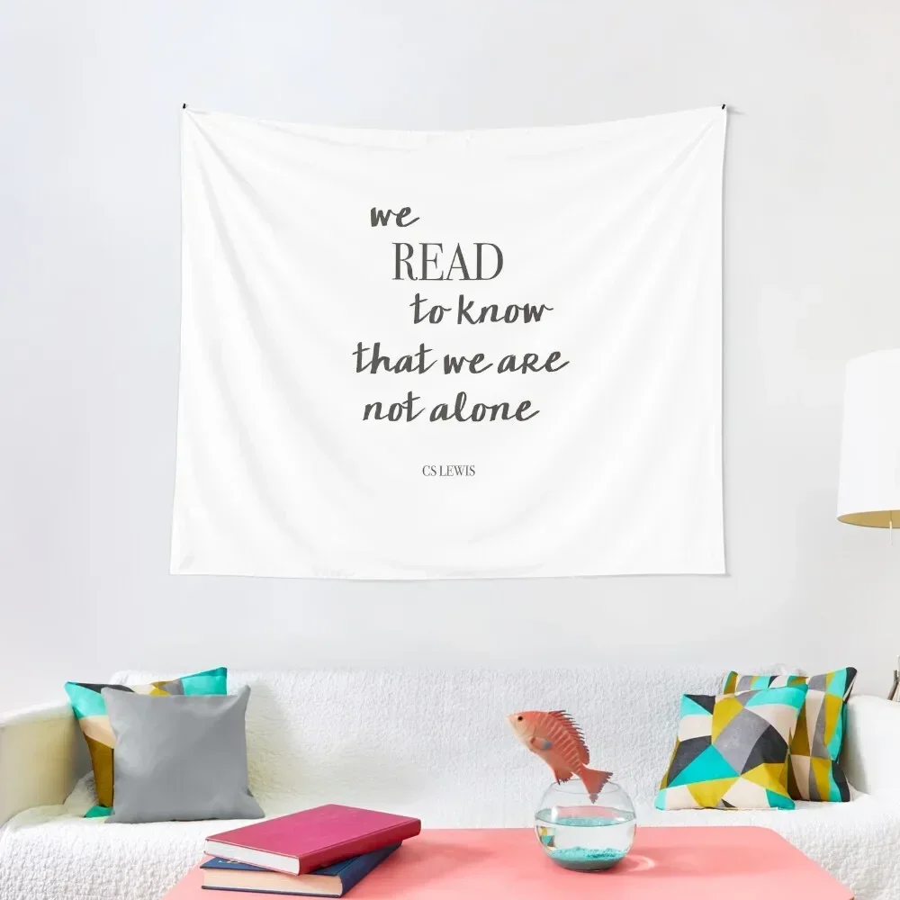 

We Read to Know We Are Not Alone Tapestry Korean Room Decor Kawaii Room Decor Decoration Room Hanging Wall Tapestry