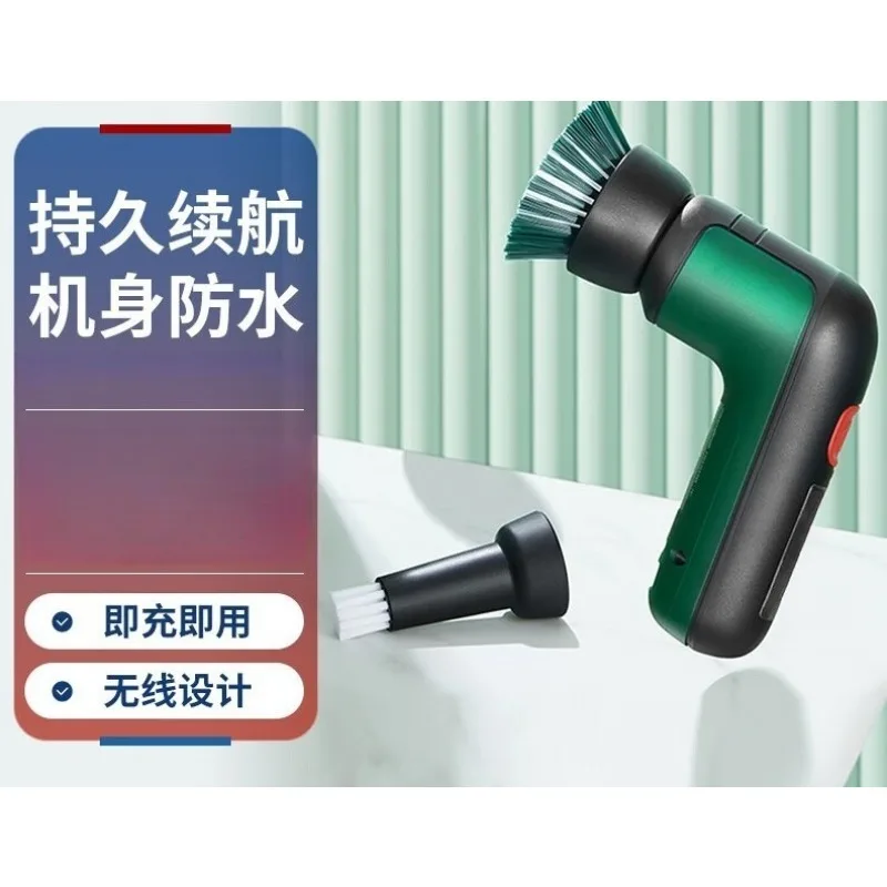 Electric Cleaning Brush Multifunctional Waterproof Handheld Household Scrubber For Kitchen Pot Dish Stain Removal Cleaning Tool