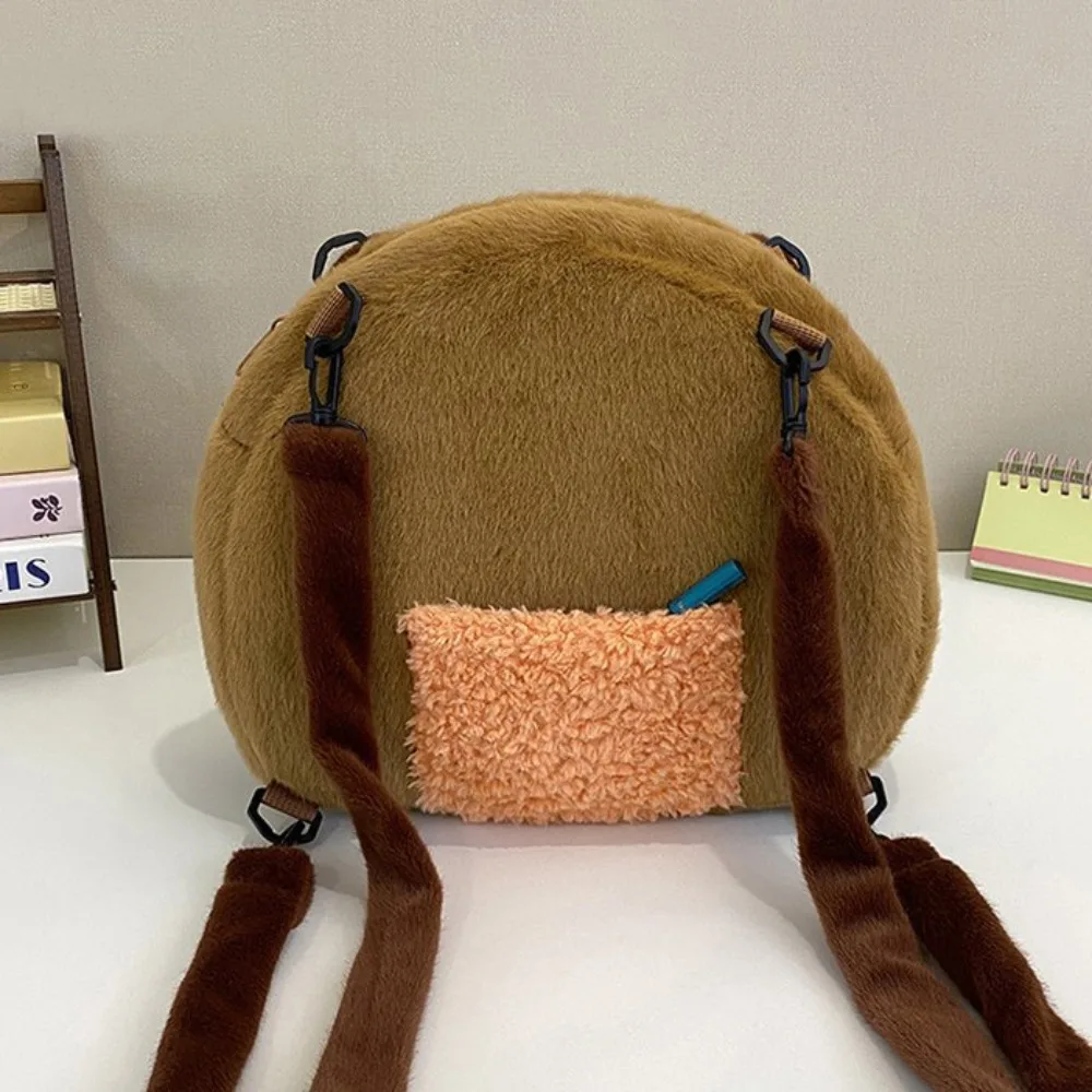 

Schoolbag Stuffed Capyabra Backpack Soft Cartoon Capyabra Bag Lightweight Cute Cartoon Bag Daily