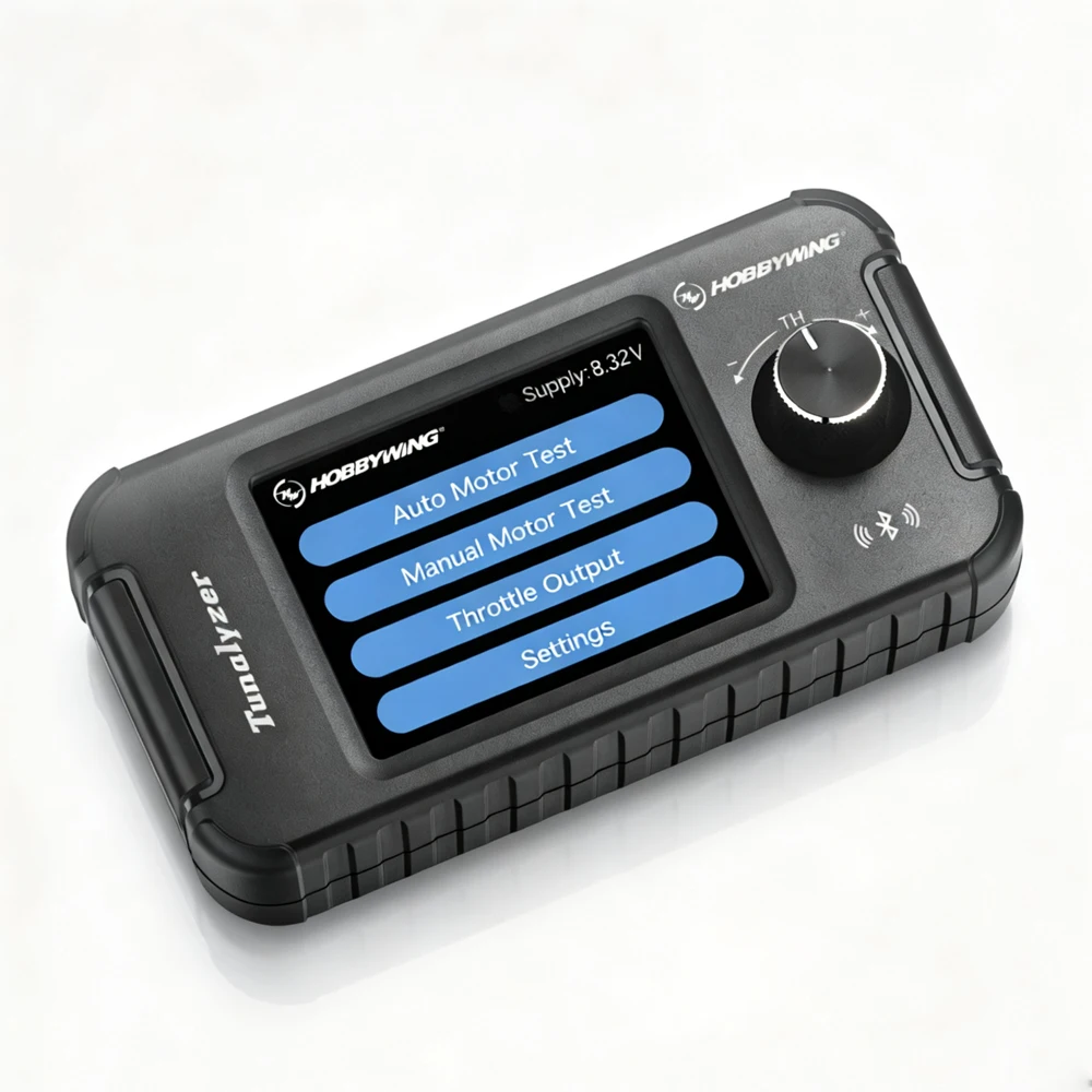 Hobbywing Multifunctional Motor Tunalyzer 2-4S For Sensored&Sensorless Brushless Motor Testing&Tuning
