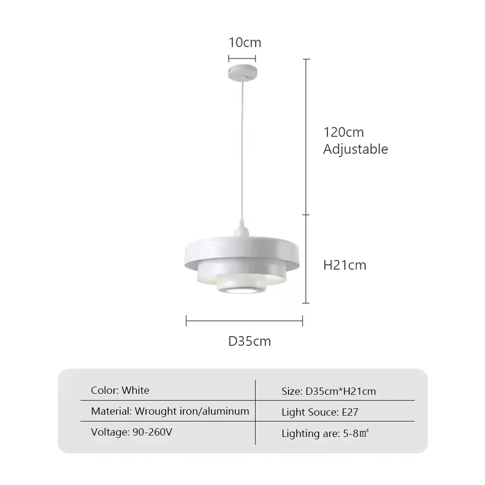Nordic LED Macaron hanglamp koolstofstaal aluminium wit donkergroen oranje verlichting voor restaurant woonkamers armatuur