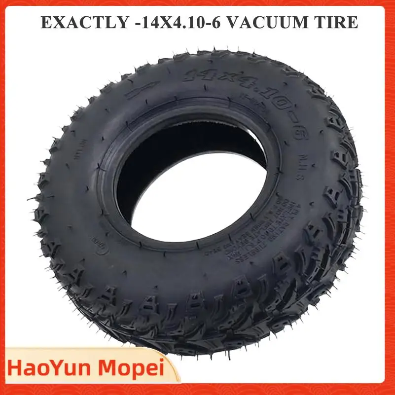 

All-Terrain 14x4.10-6 ATV Tires Perfect for Beach Bikes and Karts - Set of Four Vacuum Wheels