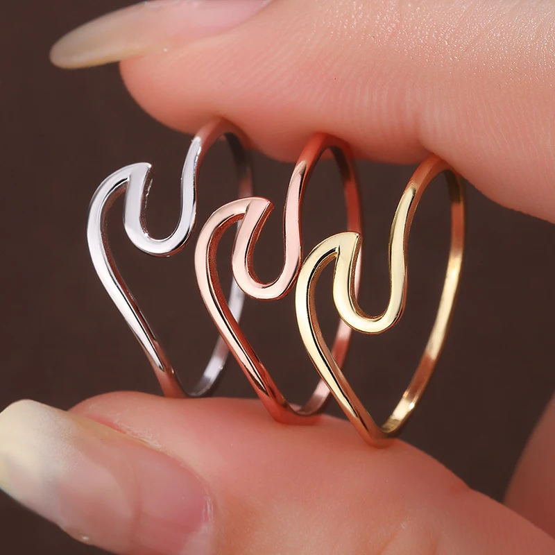 Fashionable and Simple Authentic S925 Silver Geometric Commuting Versatile Women's Ring