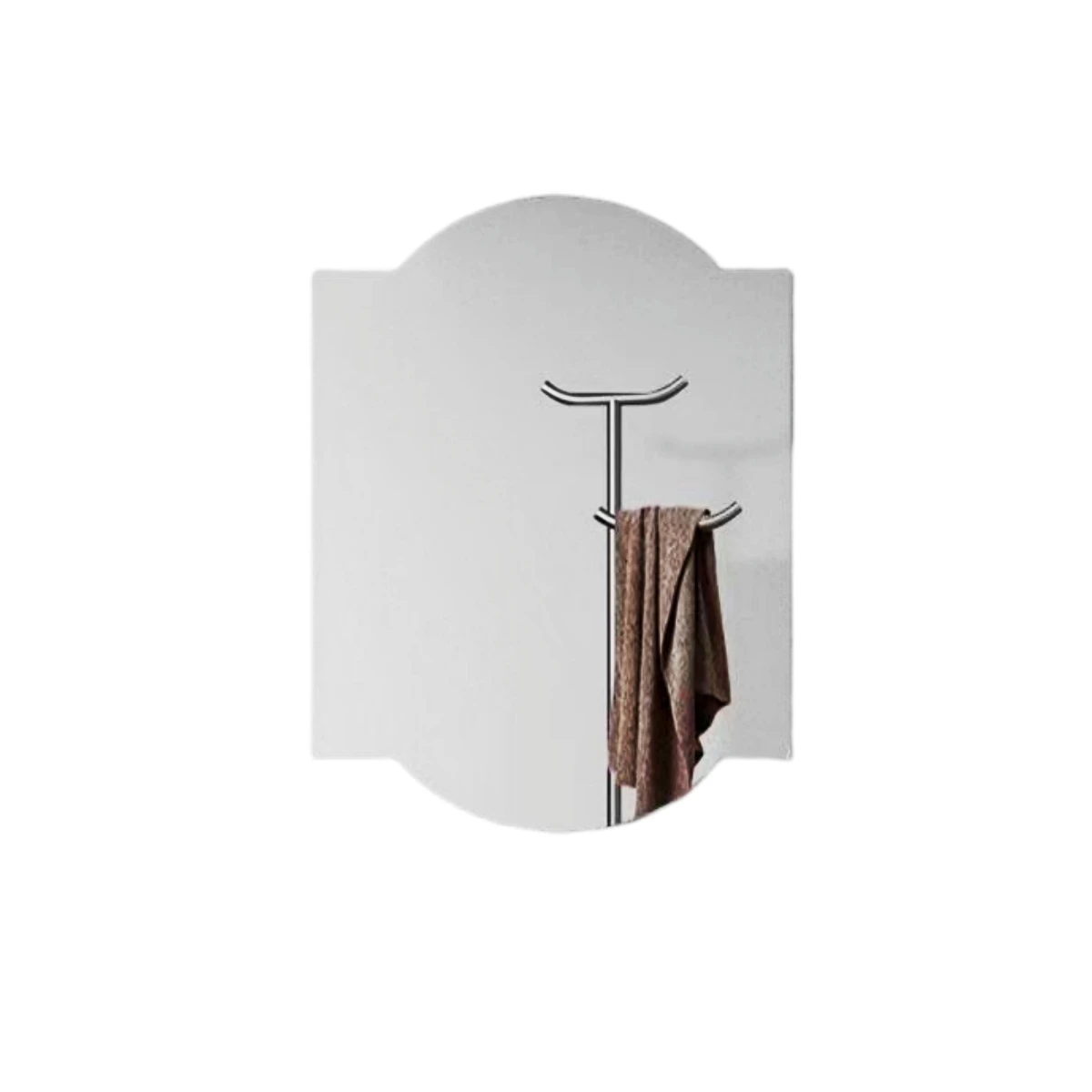 Decorative Irregular Shaped Mirror for Wall Installation in Bedroom Living Room or Balcony with Smooth Edges and Clear Imaging