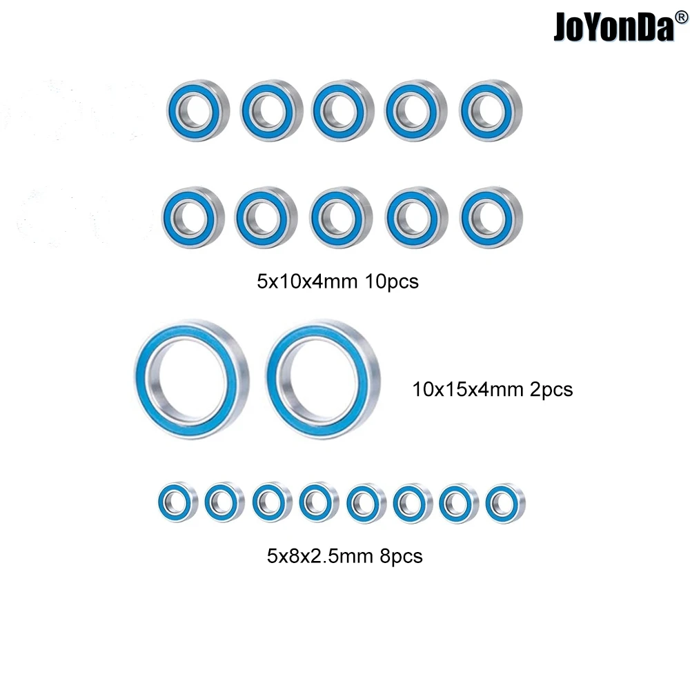 20pcs PTFE Rubber Seals Bearing Kit - Precision High Speed Bearing for RC Sakura F1 3Racing FGX Formula one