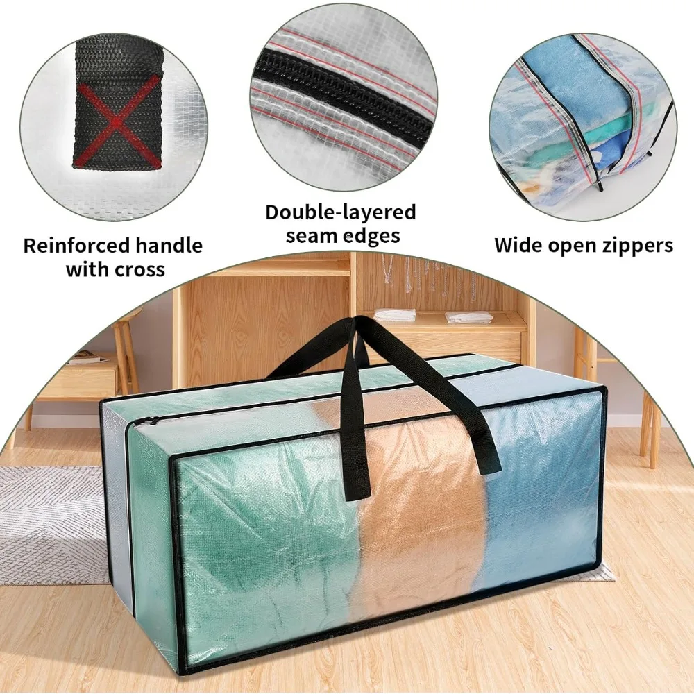 

Heavy Duty Large Storage pouch Essential for Student Dormitories Oversized Mobile Bag Household Storage Bag Moving Packing Bag