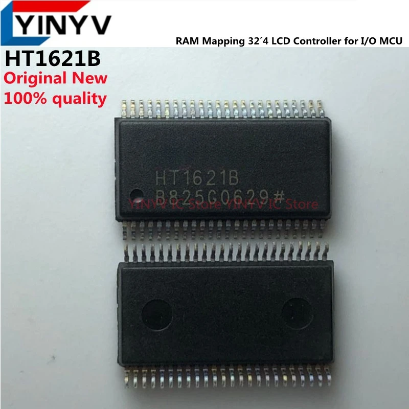 10Pcs HT1621 HT1621B SSOP-48 HT1621D DIP-28 HT1621B LQFP48 RAM Mapping 32´4 LCD Controller for I/O MCU Original New 100% quality