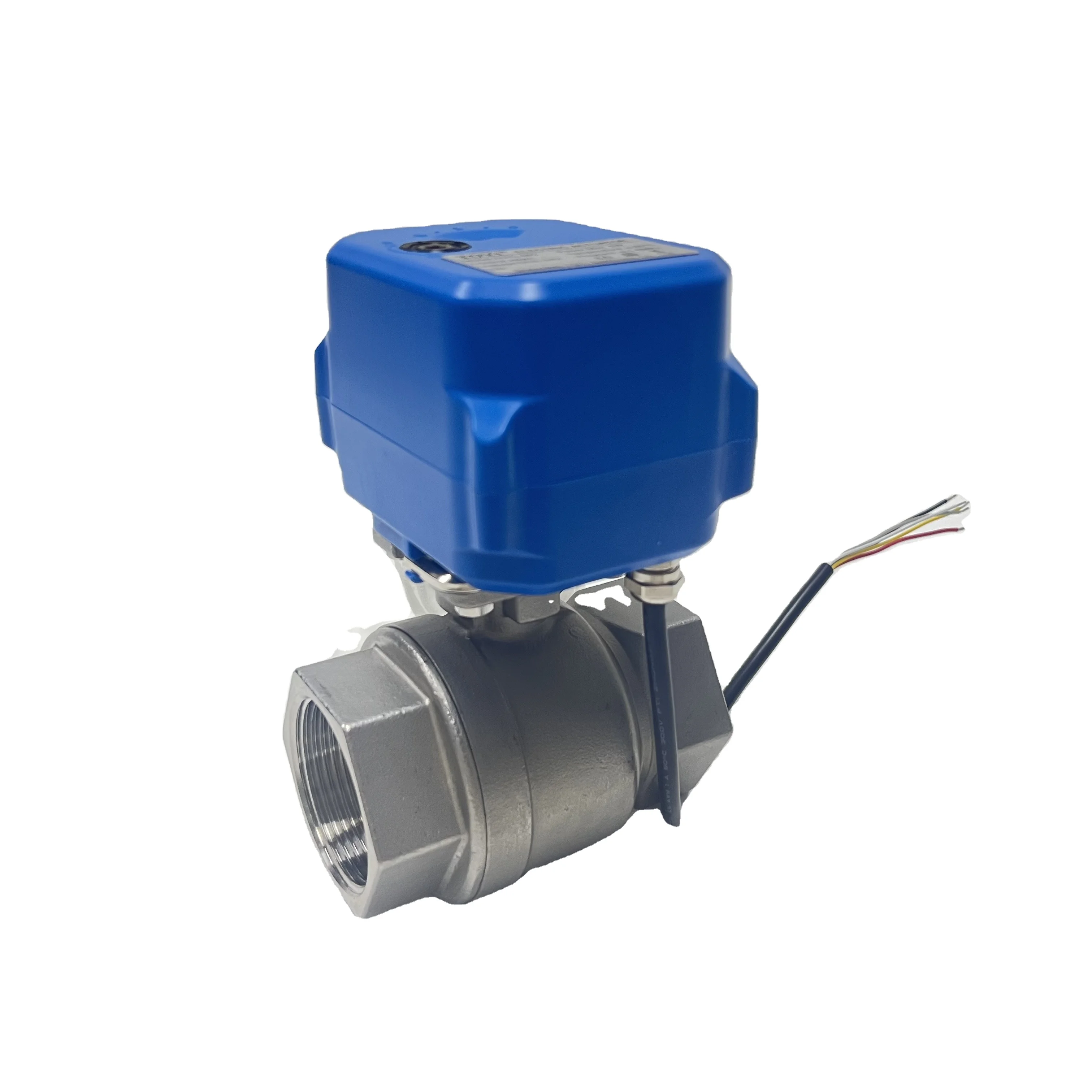 

Electric 2-Way Stainless Steel Ball Valve Automatic Water & Gas Control Manual Stop Agricultural Motorized BSP/NPT Connection