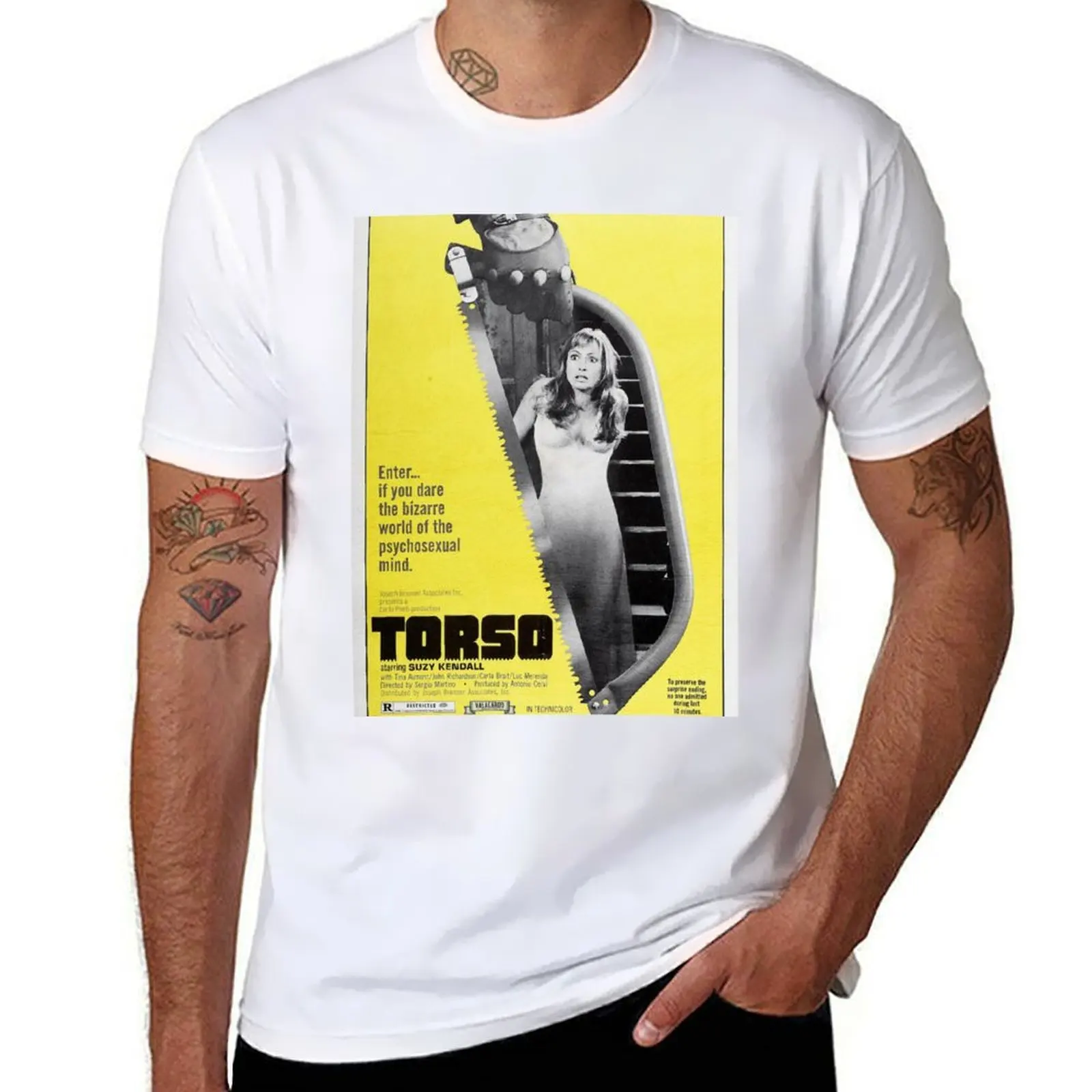 

Torso - Italian Giallo Movie Poster - A Sergio Martino film with Suzy Kendall T-Shirt man t shirts for men T-Shirt