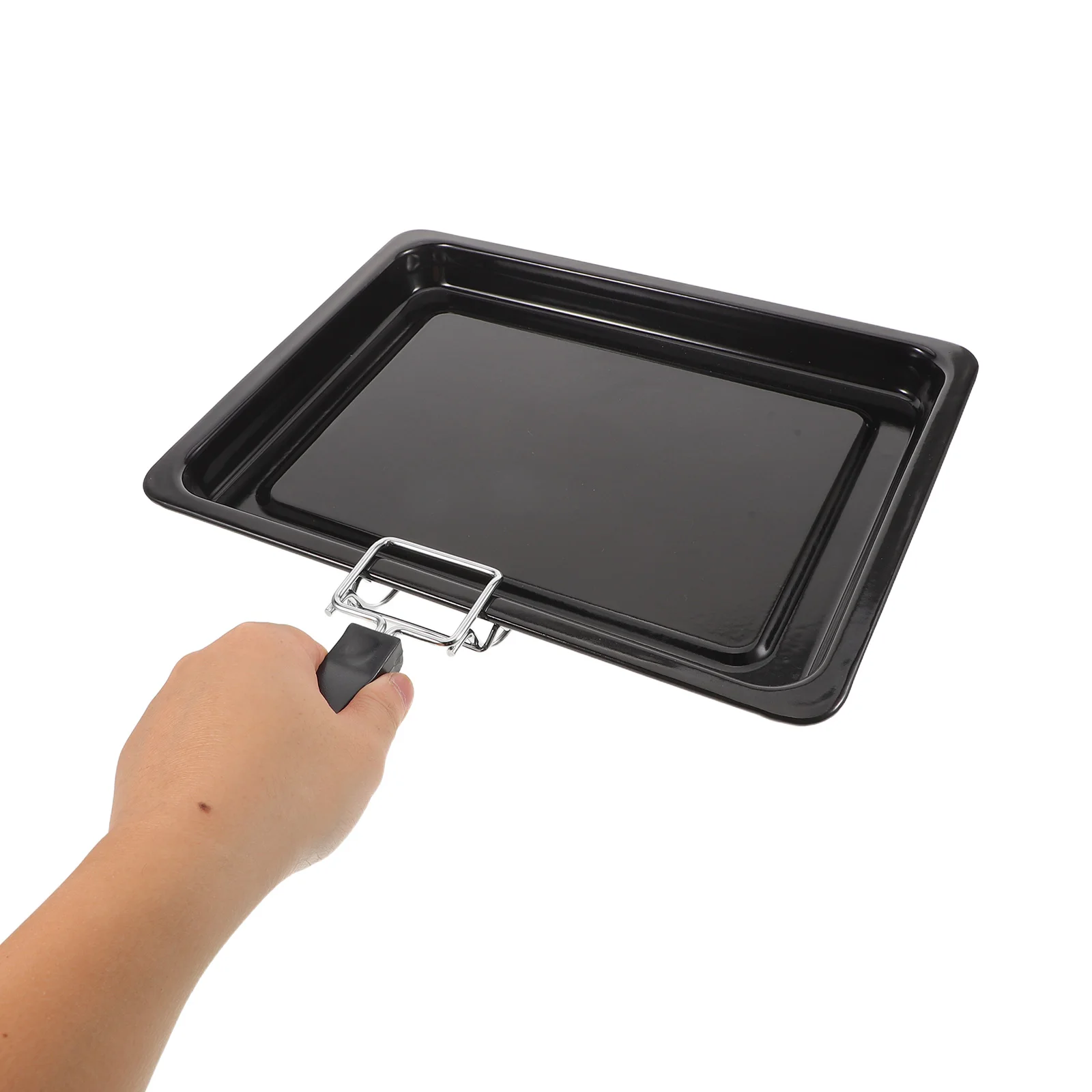 

1 Set Baking Clip Insulated Handle Nonstick Oven Tray Clamp Heat Resistant Pizza Pan Gripper Roasting Pan Accessory Air Fryer