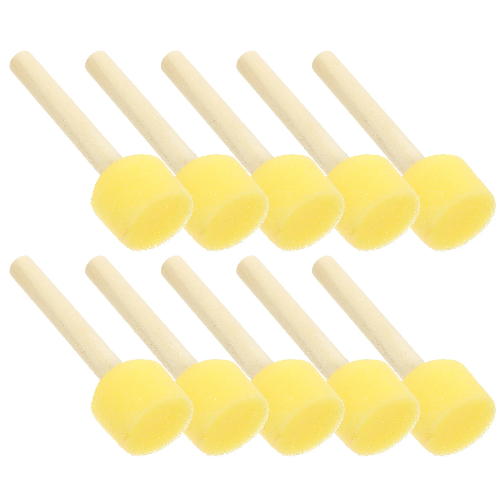 20 Pcs Mushroom Head Sponge Painting Brush for Round Kids Drawing & Supplies Stencil Supply Tools Painters Foam Child