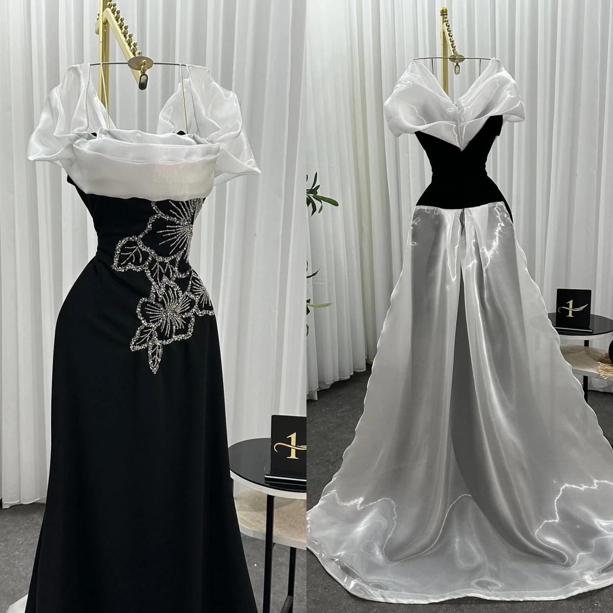 Vestido de noche clásico Formal personalizado con cuello barco y manga casquillo, vestidos para ocasiones a medida delicados, vestido de fiesta elegante a la moda