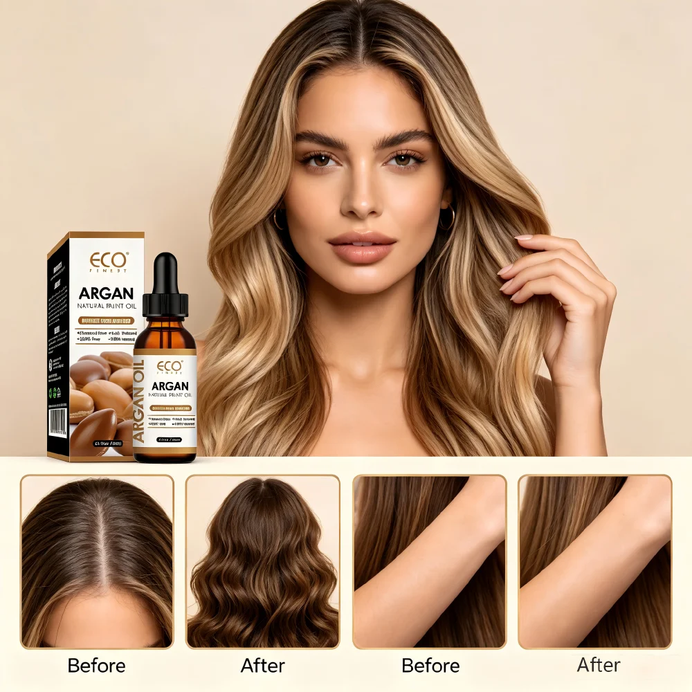 60ml Argan Oil Pure Natural Moroccan Multi Purpose Care For Hair Face Skin Beard Scalp Nourish Hydrate All Skin Types