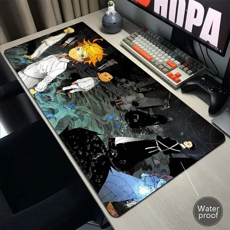 

The Promised Neverland Mouse Pad XXL Mouse Mat Game Desk Mat Waterproof Rubber Mousepad Keyboard Compute Laptop Notebook Carpet