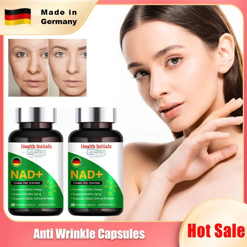 NAD+ capsules, Anti Aging Cell Booster, Supports skin health, Natural Energy, Improve immunity for men & women