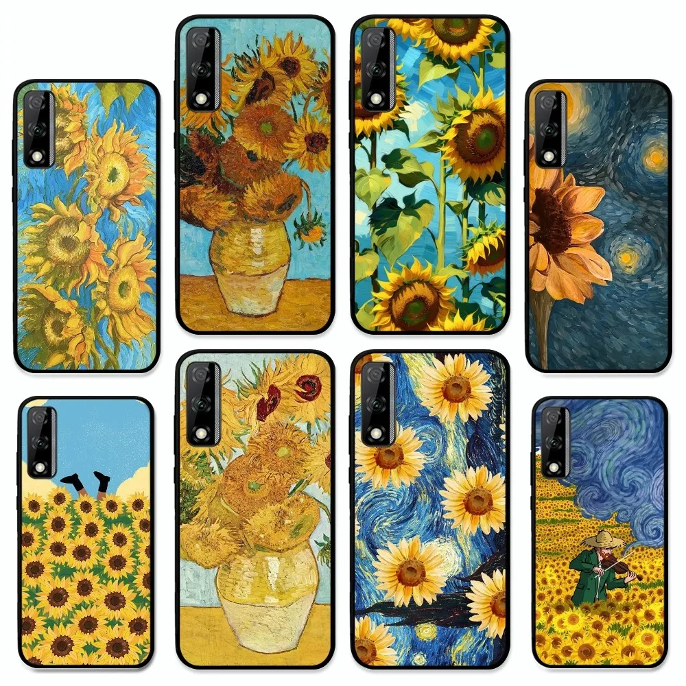 

Van Gogh Sunflowers Mousepad For Huawei Y9 6 7 5 Prime Enjoy 7s 7 8 plus 7a 9e 9plus 8E Lite Psmart Shell