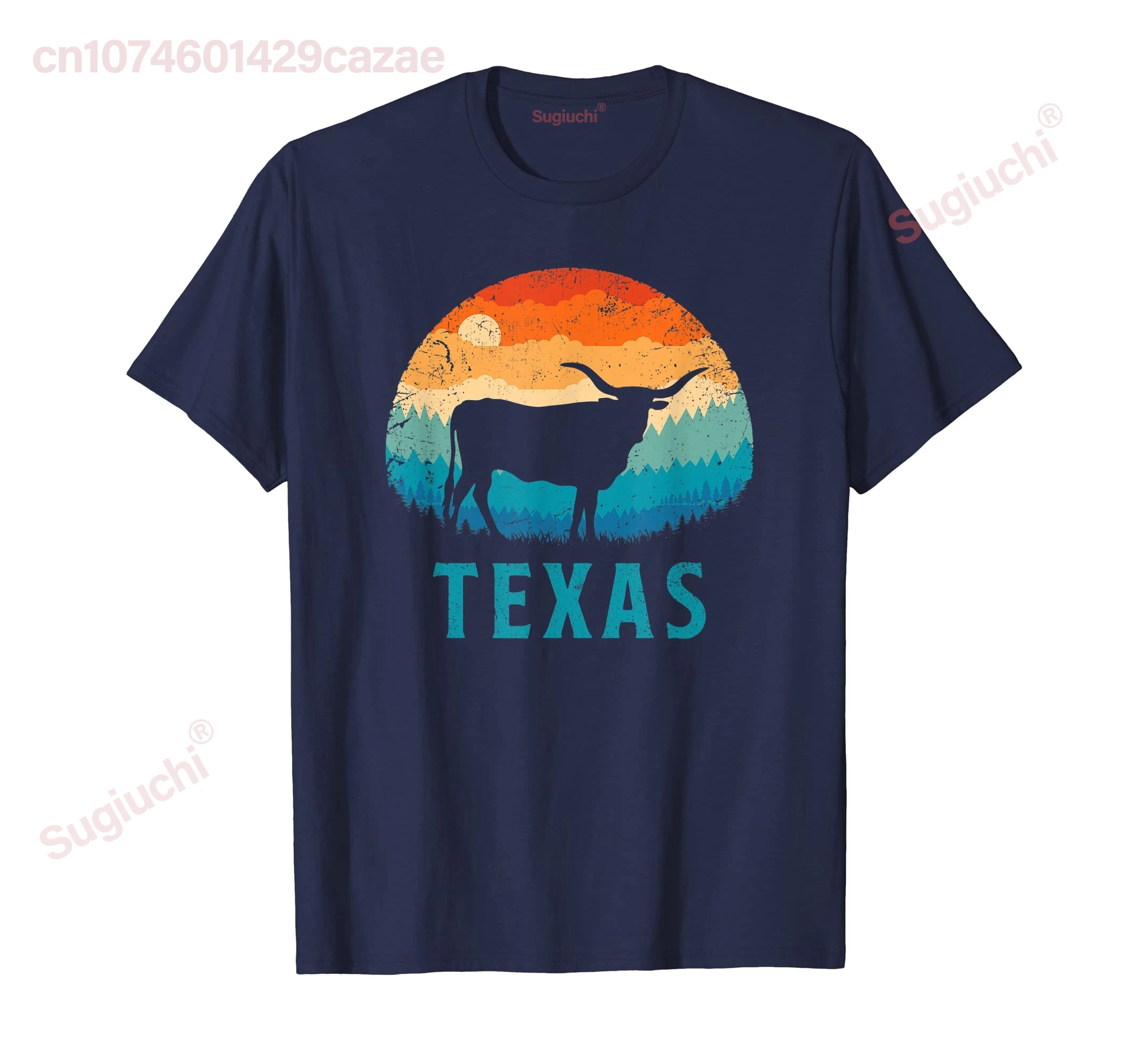 100% Cotton Texas Longhorn Cow Vintage Texan Cattle Herd Retro Lone Star T-Shirt MEN WOMEN UNISEX T Shirts Size S-6XL