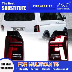 AKD Tail Lamp for VW Multivan T5 LED Tail Light 2003-2015 T5 Rear Fog Brake Turn Signal Automotive Accessories