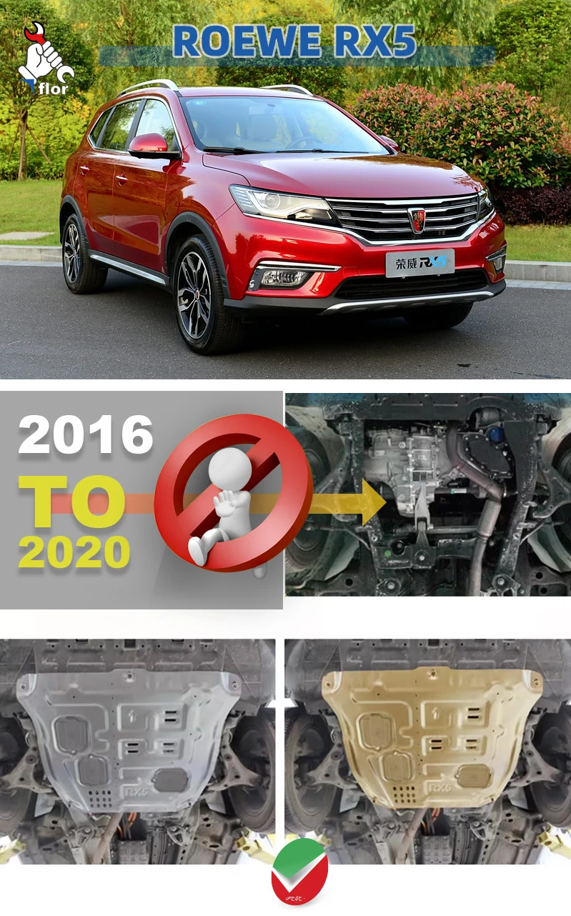 Roewe rx5 max plus 2019-2023 placa protetora para chassi do motor placa de proteção do motor material múltiplo