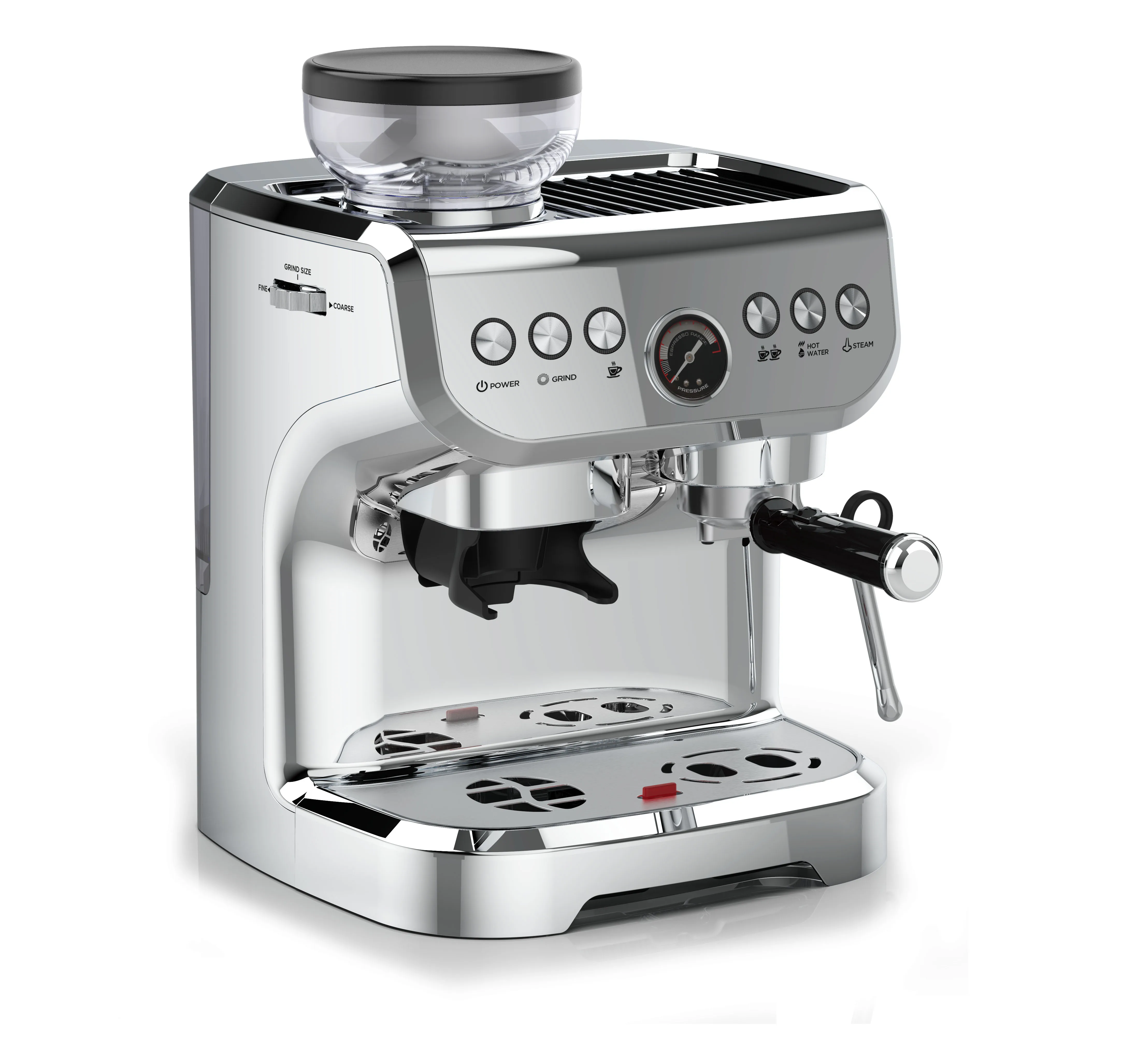 19bar Pump Italian Coffee Machine Coffee Maker Brushed Stainless Steel Usb Household Cappuccino Machine 2 Years