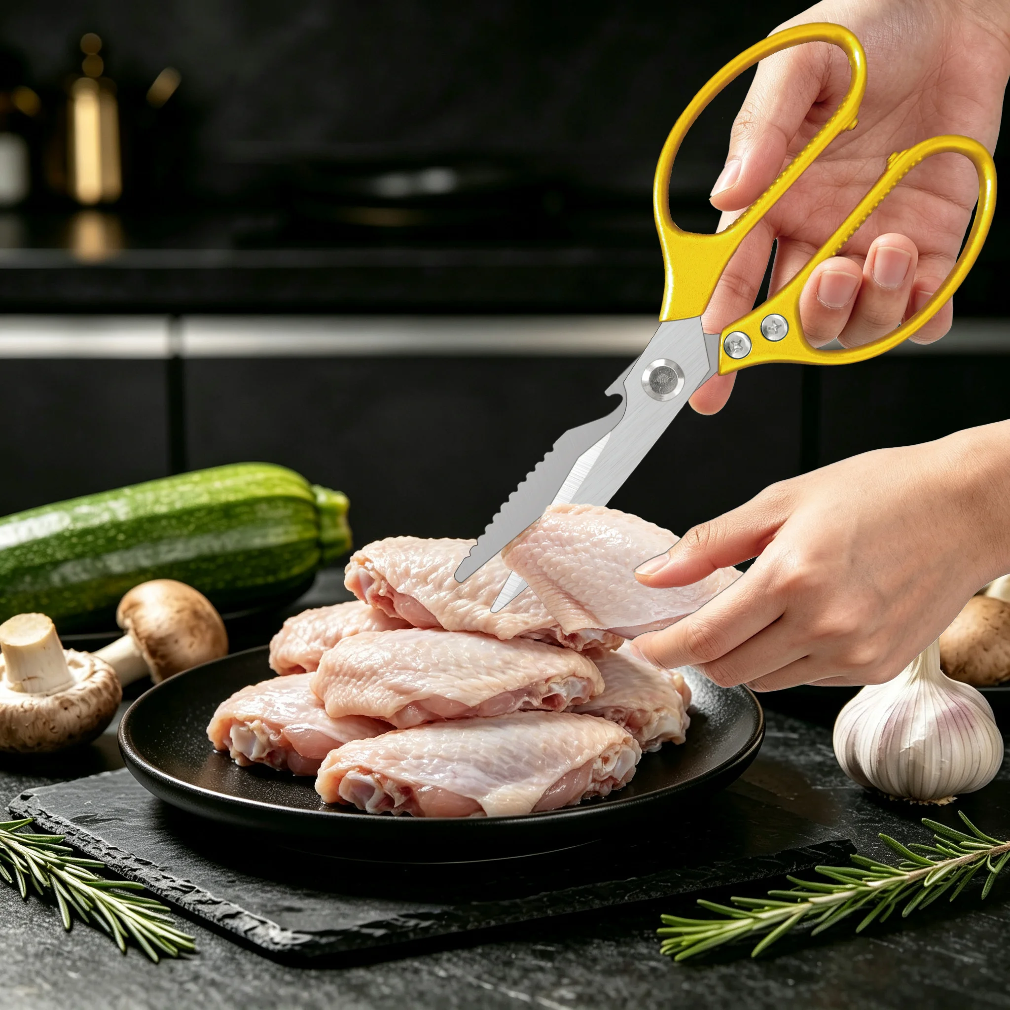 2 unidades, tesoura de cozinha - Home Cooking Usa avaliação e preço
