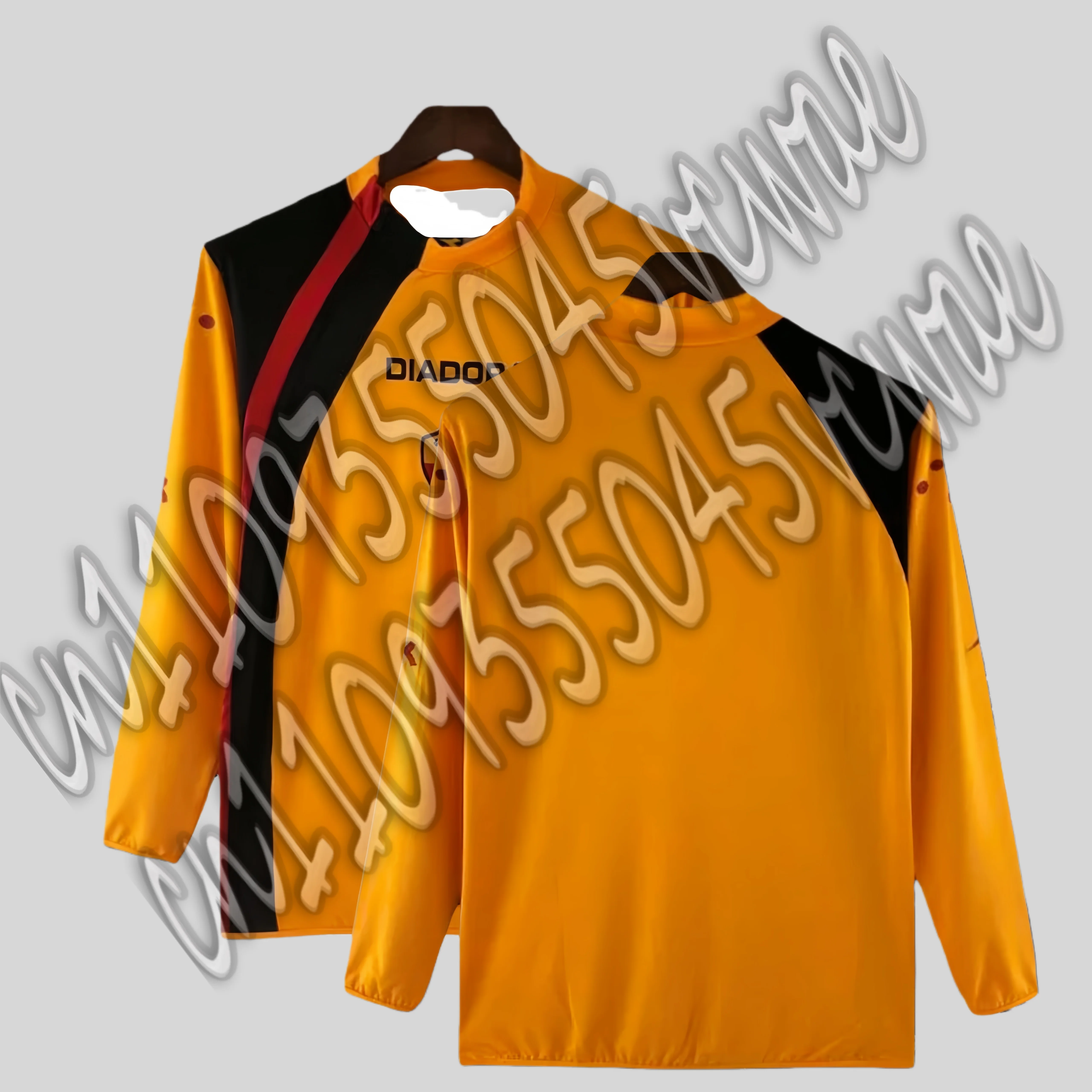 

Популярная спортивная футболка с длинными рукавами, футбольный трикотаж в стиле ретро для фанатов, весенне-осенняя повседневная одежда для взрослых и детей для родителей и детей