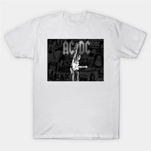 

ADC Australian Rock Band T-shirt Summer New Trendy Brand Couple Half-sleeve Personalized Letter Printing Short-sleeved T-shirt