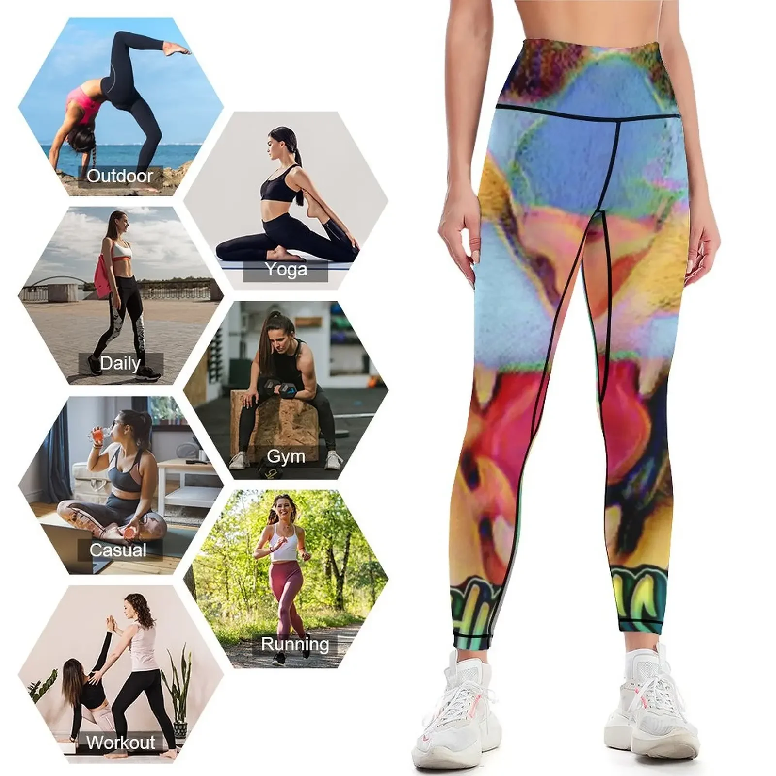 Legginsy Hiss Hiss B*tch Odzież sportowa damska na siłownię sportowa kobieta push up Rajstopy damskie Fitness kobieta Legginsy damskie
