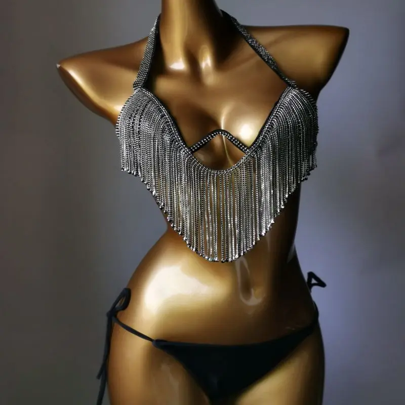 2023 Venus wakacje diamentowe frędzle Bikini Set stroje kąpielowe Rhinestone strój kąpielowy Bling kamienie kryształowy strój kąpielowy bikini