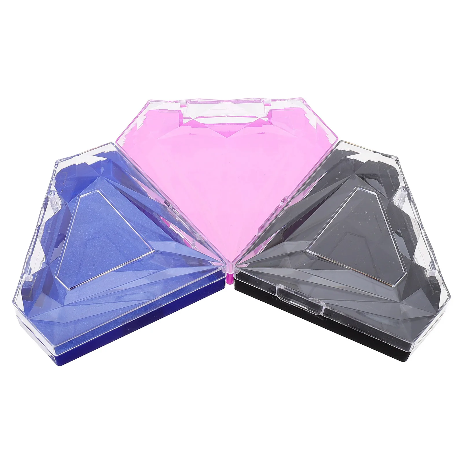 3Pcs Cases Colorful Design Easy Open False Eyelash Storage Organizer Boxes Lash Case False Eyelash Case