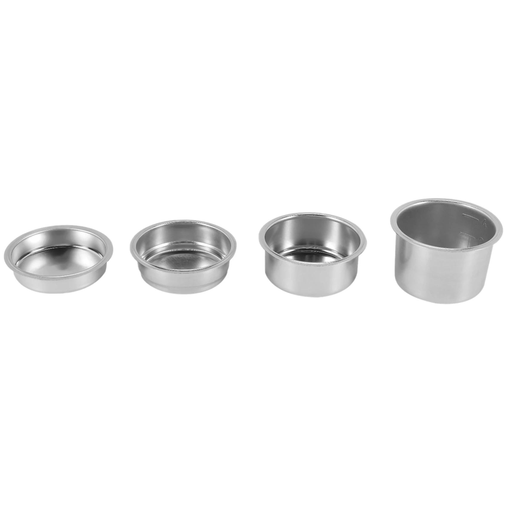 ABKW-4PCS 51Mm Coffee Filter Replacement Filter Basket For Coffee Bottomless Portafilter For Delonghi Espresso Machine Parts