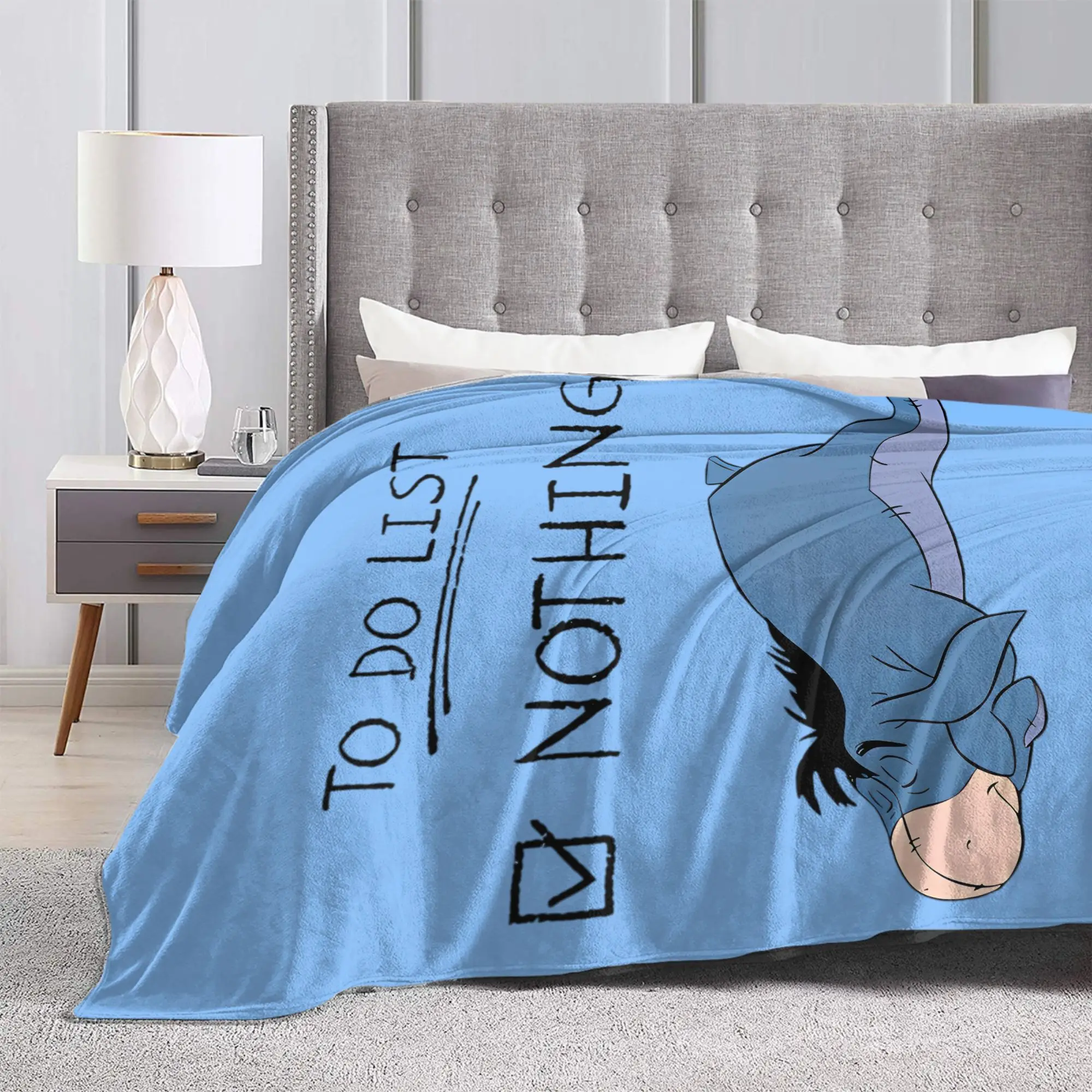 بطانيات ويني ذا بوه إيور من الفلانيل للشتاء للقيام بقائمة لا شيء، بطانيات رمي فائقة النعومة لغرفة النوم #4