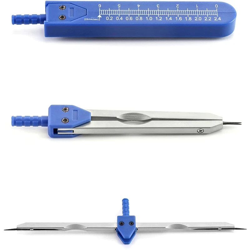 EKG ECG Caliper Electrocardiogram Divider, 2 Pack Measuring Tool ECG Calipers For Electrocardiogram Drafting Divider