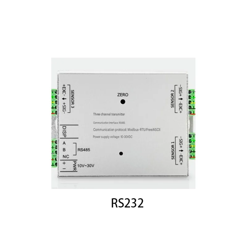 2-channel high-precision digital transmitter, 24-bit delta-sigma force measuring instrument, force sensor, load cell