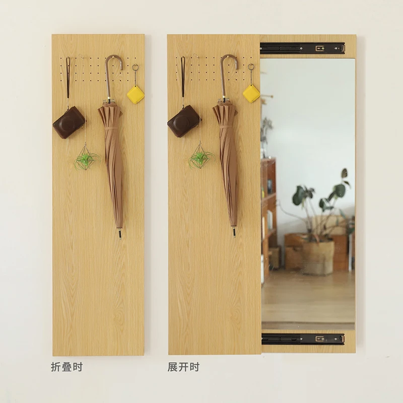 

Custom mirror ins dressing fitting whole body home wall mount wall mirror bedroom door fold non-floor modern entrance