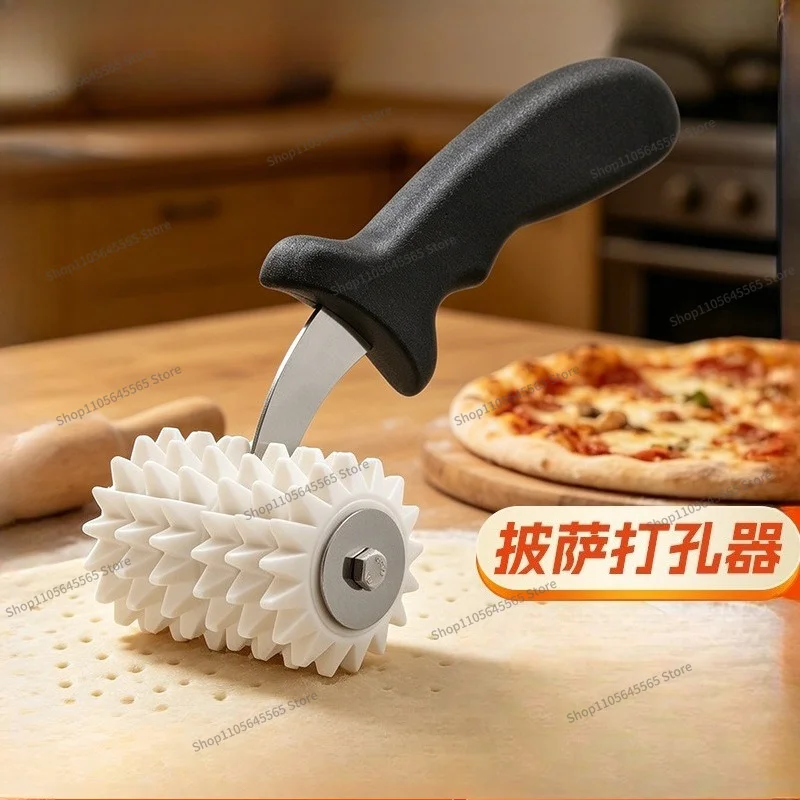 For Pizza Crust Punching Hole Exhaust Pancake Bread Punching Roller Needle Tool