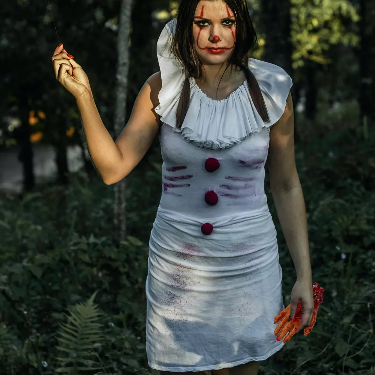 1Pcs Halloween Scar Broken Simulation Human Organ Creepy Prop Horror Decoration Prank Hand Dead Body Part for Party