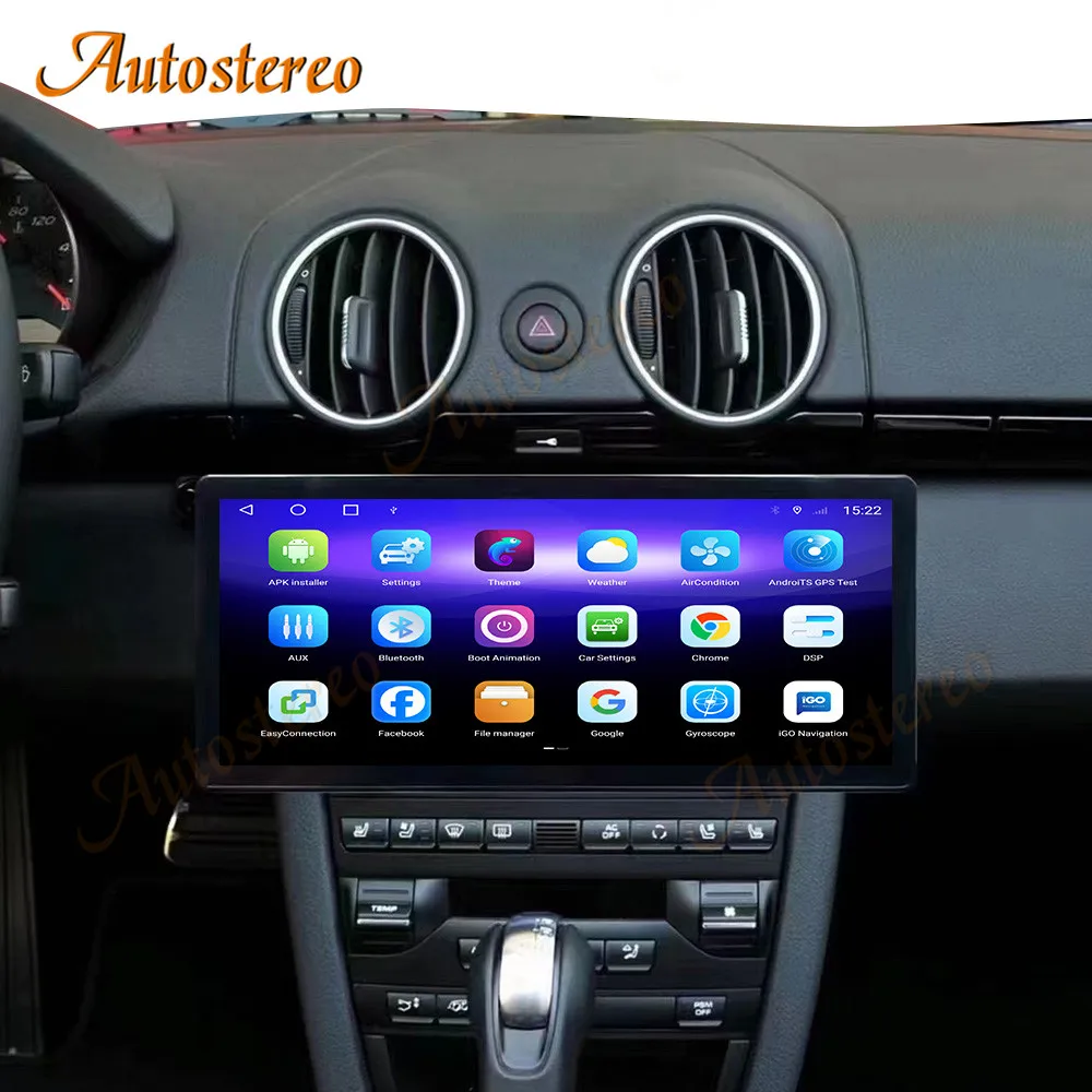 

Carplay 12,3-дюймовый Android14 для Porsche Cayman 911 Boxster 997 Автомобильный GPS-навигатор Мультимедийный плеер HeadUnit Радиомагнитофон