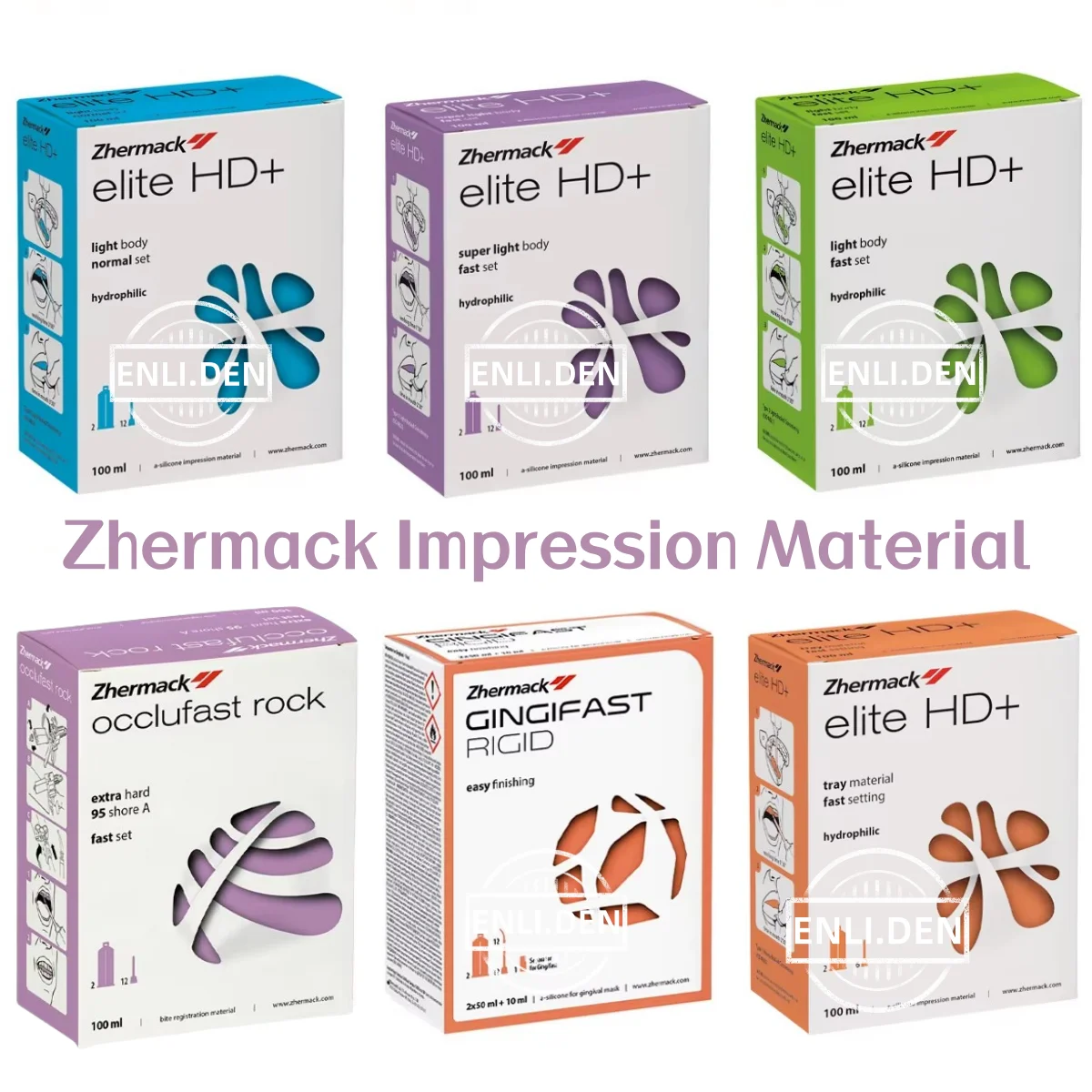 

Zhermack Dental Impression Material Silicone Hydrophilic Alginate Teeth Molding Moulding Materials Systems Bite Registration