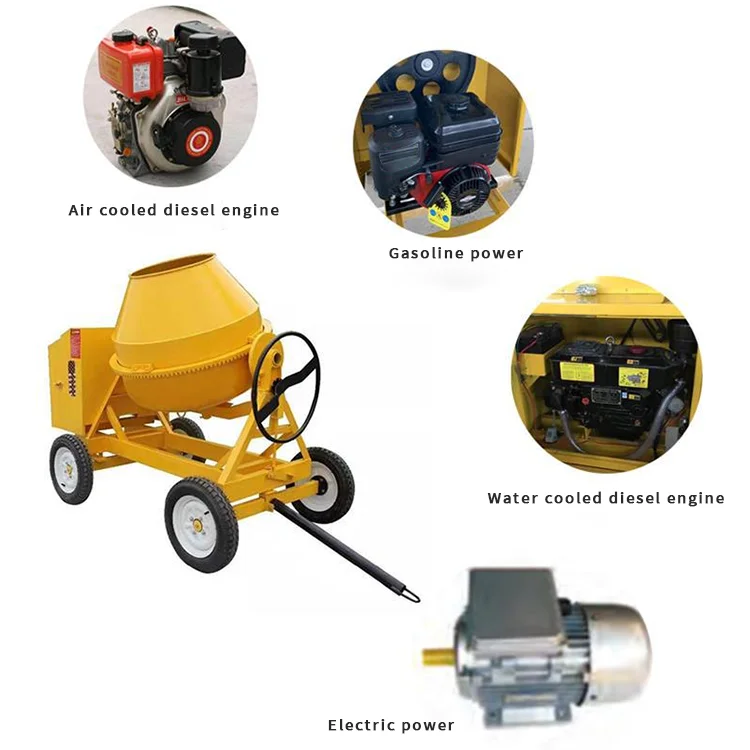 Diesel Mobile Mini Portable Concrete Cement Mixer Machine Price On Concrete Mixers For Sale